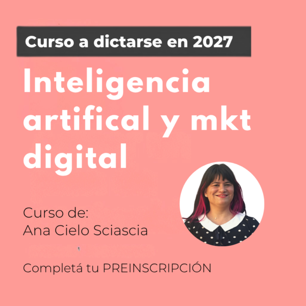 inteligencia artificial y marketing digital curso online